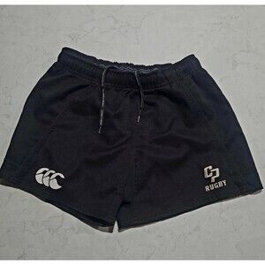 Canterbury Rugby Shorts Mens Large Black Adjustable Waist Drawstring New Zealand